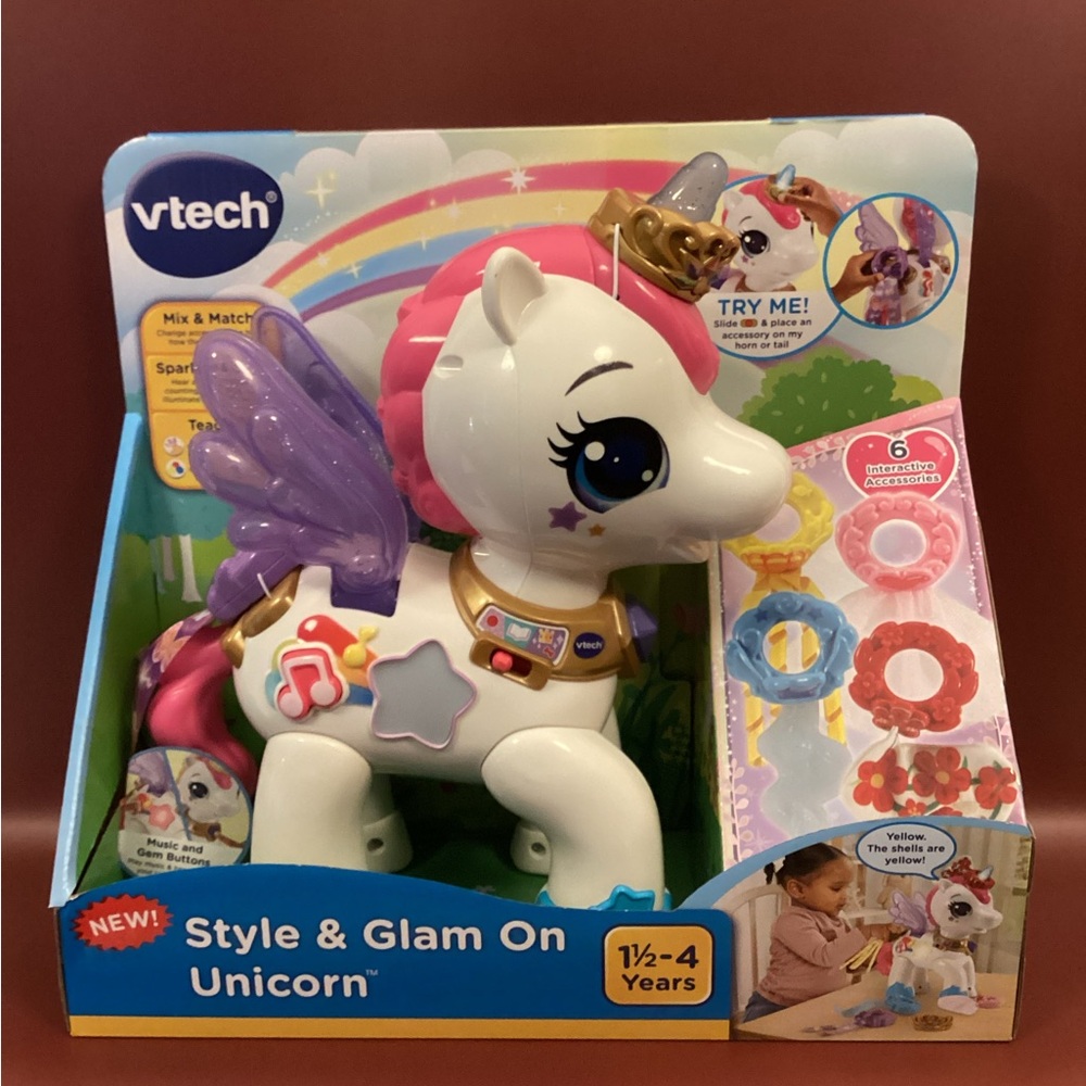 VTech Enchanted Unicorn Toy - White and Purple